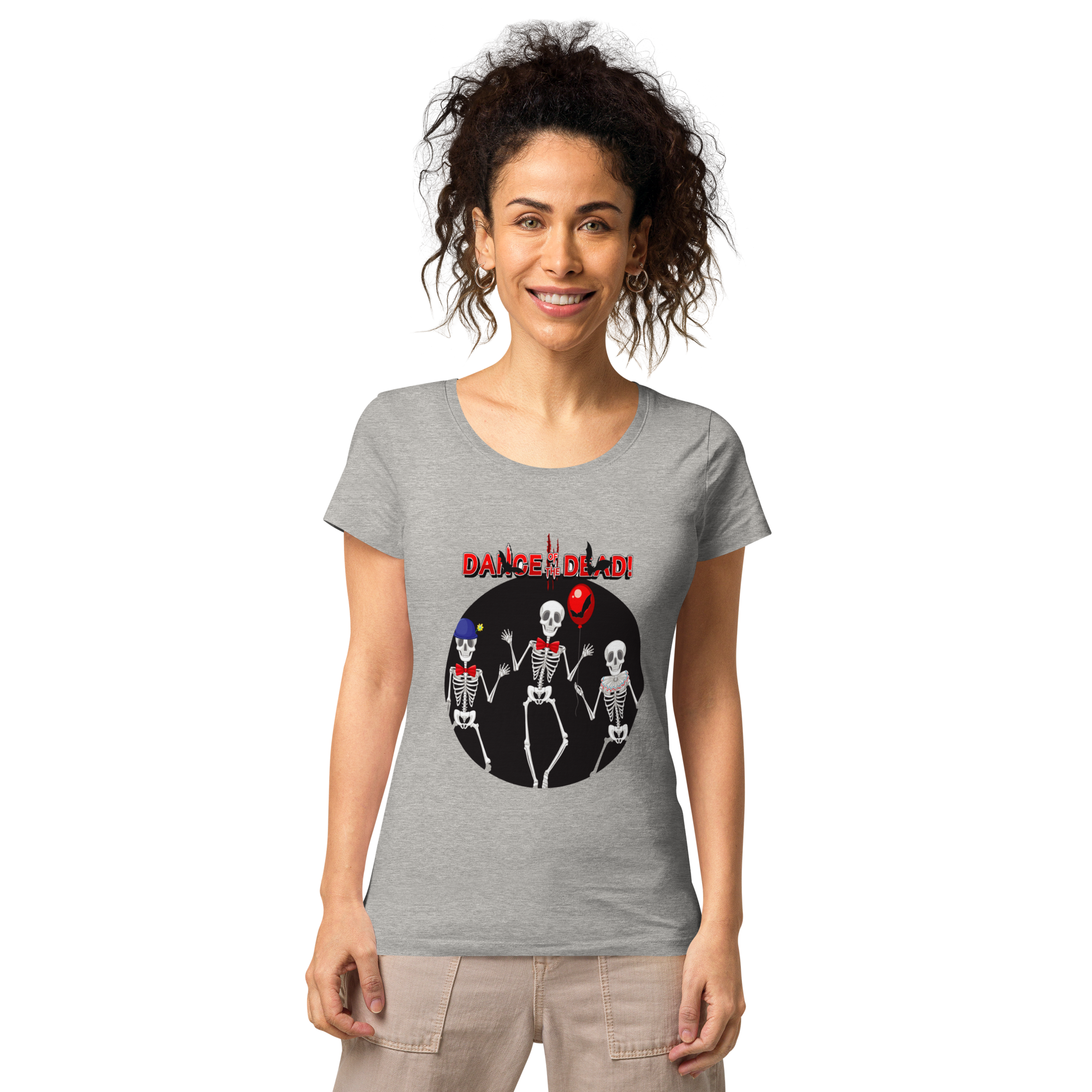 Women’s basic organic graphic  t-shirt -DANCE OF THE DEAD