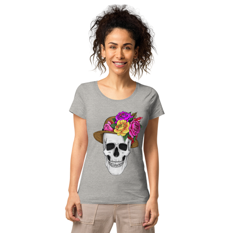 Women’s Skull wiht Floral Hat