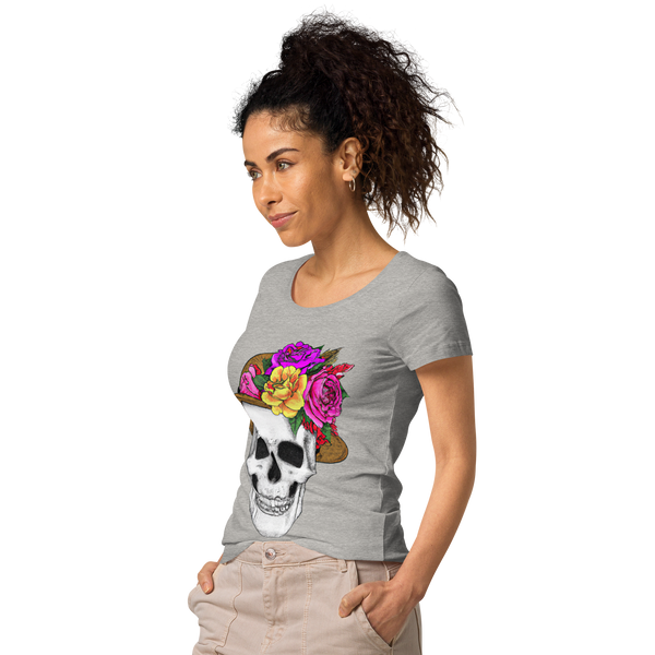 Women’s Skull wiht Floral Hat