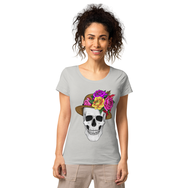 Women’s Skull wiht Floral Hat