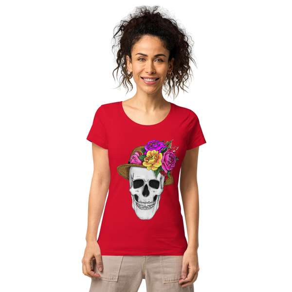 Women’s Skull wiht Floral Hat