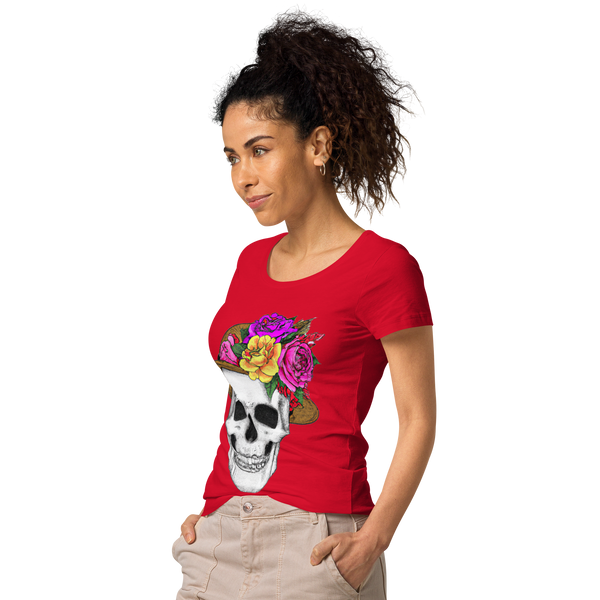 Women’s Skull wiht Floral Hat