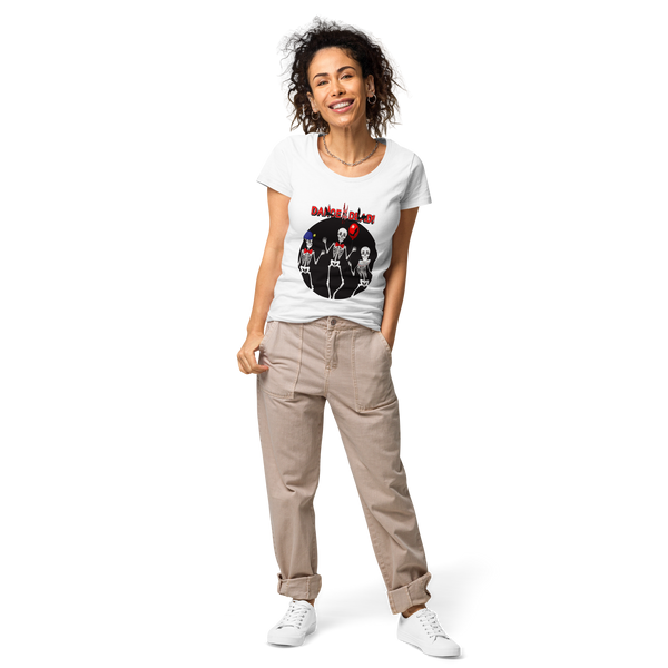 Women’s basic organic graphic  t-shirt -DANCE OF THE DEAD