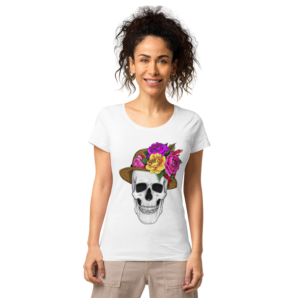 Women’s Skull wiht Floral Hat