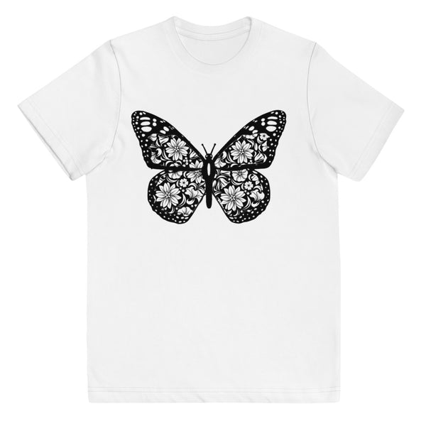 Girls Coloring T-Shirt Color N Wear Floral Butterfly