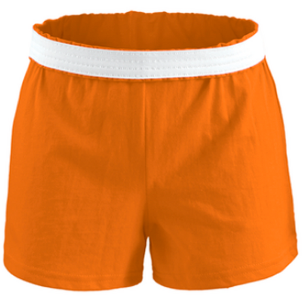 Soffe's trademark juniors short is worn by cheerleaders everywhere, as well as those cheering from the stands. Made of a soft cotton/polyester jersey blend for comfort, performance, and style.
7 oz 50/50 cotton/poly jersey
1.25" exposed elastic waistband 3" inseam
Sizes Waist  XS=24-25 S=26-27 M 28-29 L 30-31.5 XL 33